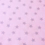 ПТ08 - Поплин "Серые звезды на розовом"